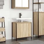 Dulap pentru lavoar baie Stejar Sonoma 60x34,5x60 cm GartenMobel Dekor