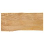 Blat masă cu margini naturale, 100x40x2,5 cm, lemn masiv mango GartenMobel Dekor
