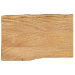Blat masă cu margini naturale, 70x40x2,5 cm, lemn masiv mango GartenMobel Dekor