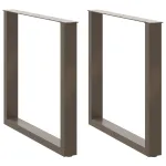 Picioare pentru masă în formă de U 2 buc Oțel natural Oțel GartenMobel Dekor