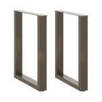 Picioare pentru masă în formă de U 2 buc Oțel natural Oțel GartenMobel Dekor