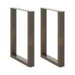 Picioare pentru masă în formă de U 2 buc Oțel natural Oțel GartenMobel Dekor