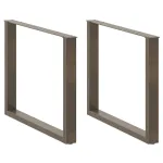 Picioare pentru masă în formă de U 3 buc Oțel natural Oțel GartenMobel Dekor