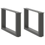 Picioare pentru măsuță de cafea în formă U 2 buc Antracit Oțel GartenMobel Dekor