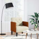 Canapea Scaun cu cotiere, crem, 55 cm, catifea GartenMobel Dekor