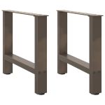 Picioare măsuță de cafea Oțel natural 2 buc 60x(42-43) cm Oțel GartenMobel Dekor