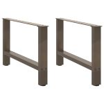 Picioare măsuță de cafea Oțel natural 2 buc 70x(42-43) cm Oțel GartenMobel Dekor