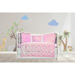 Lenjerie MyKids Dancing Bunny Roz 4+1 Piese 120x60 GreatGoods Plaything