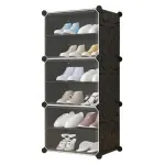 Dulap modular pentru depozitare incaltaminte, Mufart, plastic, 3 compartimente, 6 rafturi, 44x31x96 cm GartenVIP DiyLine