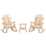 Set mobilier de grădină, 3 piese, lemn masiv de molid GartenMobel Dekor