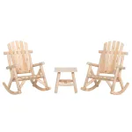 Set mobilier de grădină, 3 piese, lemn masiv de molid GartenMobel Dekor