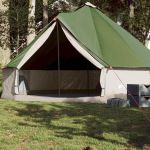 Cort de familie Tipi pentru 8 persoane, verde, impermeabil GartenMobel Dekor