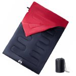 Sac de dormit dublu cu perne de camping, adulți, 3-4 anotimpuri GartenMobel Dekor