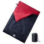 Sac de dormit dublu cu perne de camping, adulți, 3-4 anotimpuri GartenMobel Dekor