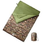 Sac de dormit dublu cu perne de camping, adulți, 3-4 anotimpuri GartenMobel Dekor