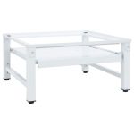 Suport mașină de spălat cu raft retractabil, alb GartenMobel Dekor
