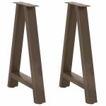 Picioare măsuță de cafea în formă de A 2 buc 60x(72-73) cm oțel GartenMobel Dekor