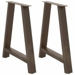 Picioare măsuță de cafea în formă de A 2 buc 80x(72-73) cm oțel GartenMobel Dekor