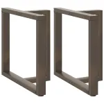 Picioare pentru masă în formă de T 2 buc Oțel natural Oțel GartenMobel Dekor