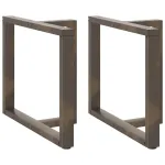 Picioare pentru masă în formă de T 2 buc Oțel natural Oțel GartenMobel Dekor