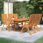 Set mobilier de grădină, 7 piese, lemn masiv de acacia GartenMobel Dekor