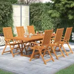 Set mobilier de grădină, 7 piese, lemn masiv de acacia GartenMobel Dekor