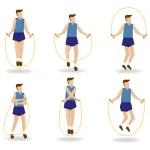 Coarda de sarit inSPORTline JumpSet FitLine Training