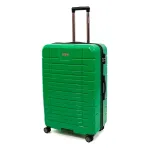 Troler Ella Icon Leaf cu 4 roti duble, ABS, 77x50x30 cm, Verde ComfortTravel Luggage