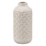 Vaza Bloom, Ceramica, Alb, 23cm ComfortTravel Luggage