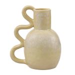 Vaza Pot, Ceramica, Crem, 22cm ComfortTravel Luggage