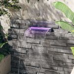 Deversor de cascadă cu LED-uri RGB, acrilic, 45 cm GartenMobel Dekor