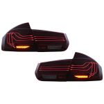 Stopuri LED BMW Seria 3 F30 F80 M3 (2011-2019) CSL Laser Design cu Semnal Dinamic Secvential Performance AutoTuning