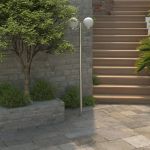 Lampă de grădină cu stâlp, 2 lămpi, 220 cm GartenMobel Dekor