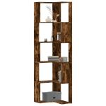Bibliotecă 5 niveluri stejar fumuriu 50x50x179cm lemn prelucrat GartenMobel Dekor
