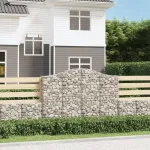 Coș gabion arcuit 200x30x140/160 cm fier galvanizat GartenMobel Dekor