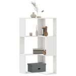 Bibliotecă 3 niveluri alb 50x50x102 cm lemn prelucrat GartenMobel Dekor