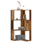 Bibliotecă 3 niveluri lemn vechi 50x50x102 cm lemn prelucrat GartenMobel Dekor