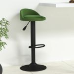 Scaun de bar, verde închis, catifea GartenMobel Dekor