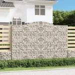 Coș gabion arcuit, 300x30x200/220 cm, fier galvanizat GartenMobel Dekor