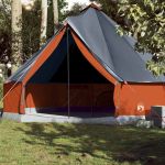 Cort de familie Tipi pentru 10 persoane gri impermeabil GartenMobel Dekor
