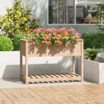 Jardinieră cu raft, 111,5x54x81 cm, lemn masiv de pin GartenMobel Dekor