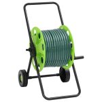 Cărucior tambur pentru furtun, verde, cu furtun PVC de 30 m GartenMobel Dekor
