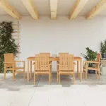 Set mobilier de grădină, 7 piese, lemn masiv de tec GartenMobel Dekor