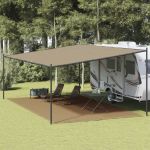 Covor pentru cort, gri taupe, 400x700 cm, HDPE GartenMobel Dekor