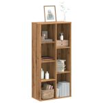 Bibliotecă, stejar artizanal, 50x25x105 cm, lemn prelucrat GartenMobel Dekor
