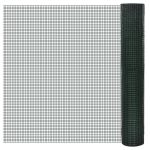 Plasă de sârmă găini, verde, 10 x 1 m, oțel galvanizat cu PVC GartenMobel Dekor