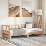 Pat de zi cu extensie, 90x200 cm, lemn masiv de pin GartenMobel Dekor