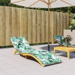 Pernă de șezlong, model frunze, textil Oxford GartenMobel Dekor