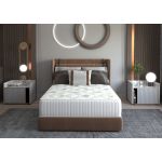 Saltea cu memorie Somnart Memory Ultimate 200x200, înălțime 24 cm, husă cu Aloe Vera, cu mânere, fermitate medie Relax KipRoom