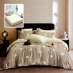 Lenjerie de pat finet 6 piese, cearceaf pat cu elastic, cearceaf pilota 200x230, 2 fete perna 50x70, 2 fete perna 70x70, Extra HF6P265 Relax KipRoom